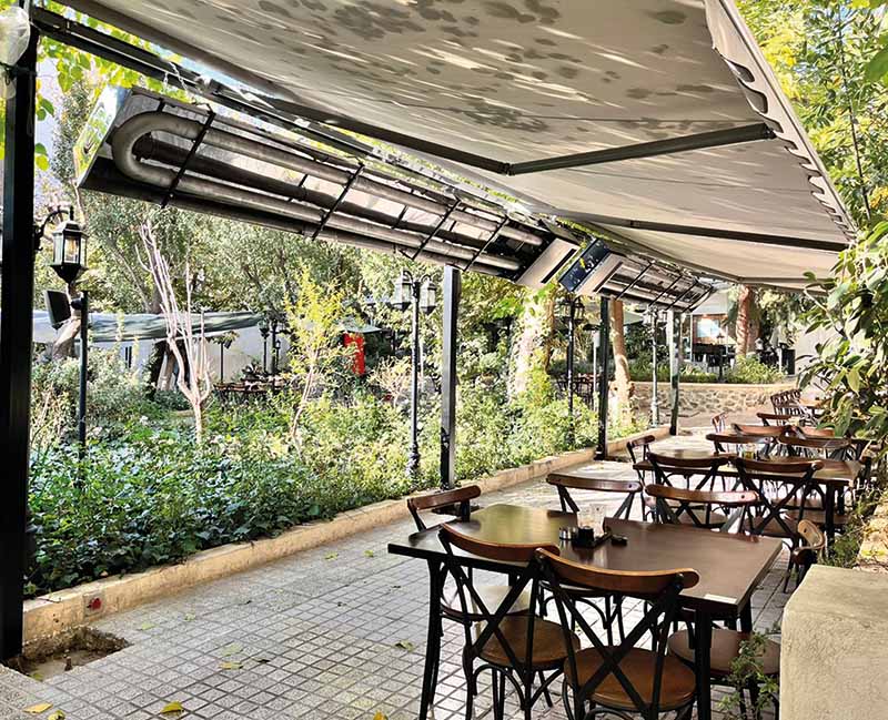 مزایای گرمایش رستوران با هیترهای فضای باز یا گرماتاب‌های رستورانی